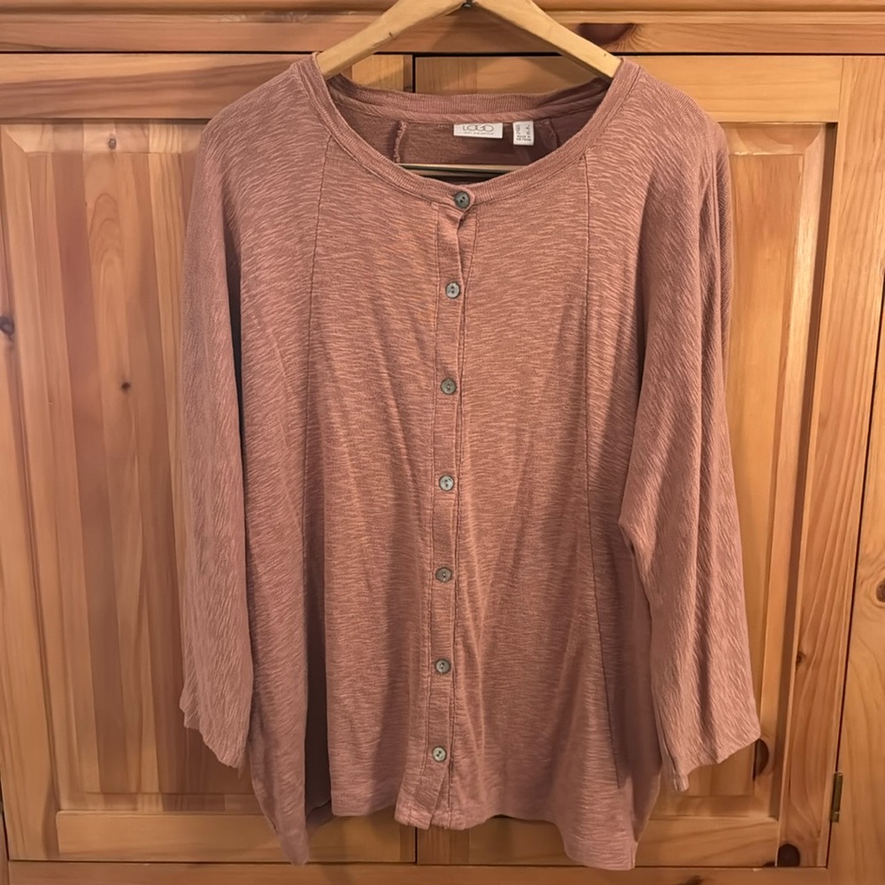 🐷 LOGO Cotton Model Dolman Sleeve Cardigan